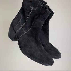 Black Suede Vince Camuto booties